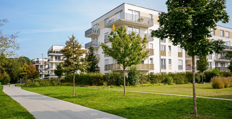 New apartment building – modern residential development