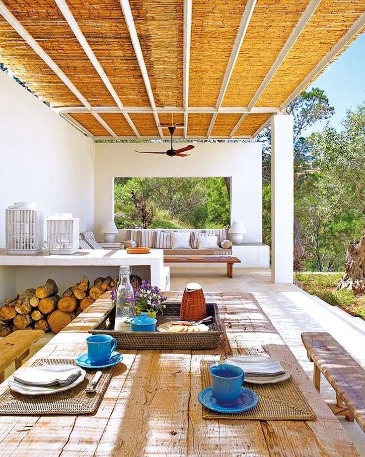 Referência de terraço mediterrâneo.