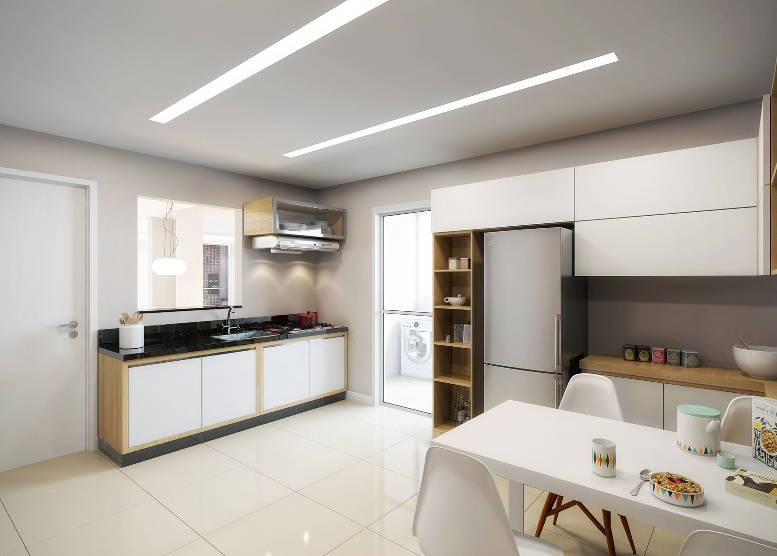 Cozinha do apartamento